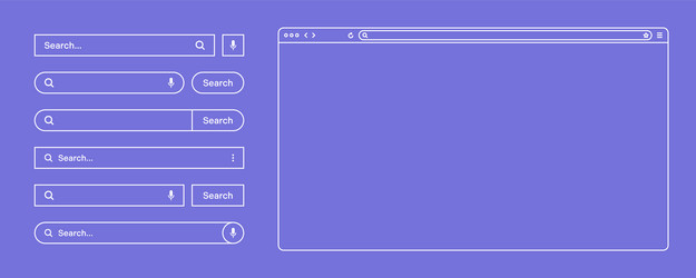 blank web browser internet page window vector image