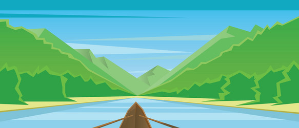 digital abstract background with a boat vector image