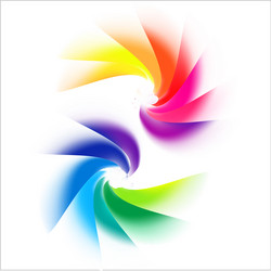 Abstract rainbow gradient mesh multicolored vector