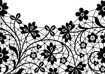 seamless white lace vector