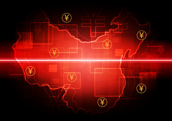 circuit technology background vector image