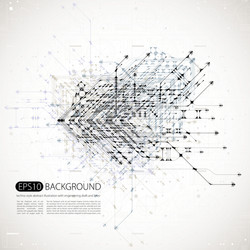 Tech Circuit Background vector image