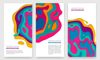 banner color abstract multi gradient layers vector image