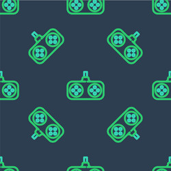 line gamepad icon isolated seamless pattern vector image