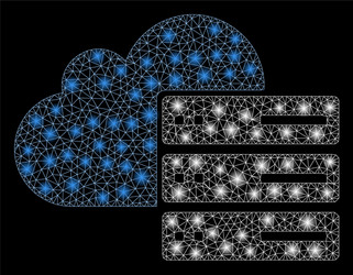 flare mesh network cloud computing with vector image