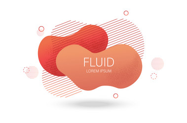 fluid lines design with colorful red waves vector image