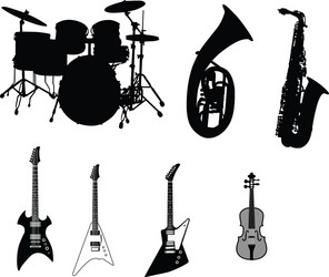 Woodwind musical instruments Royalty Free Vector Image