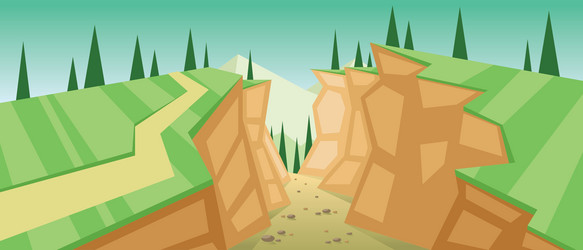 digital abstract background with pines vector image