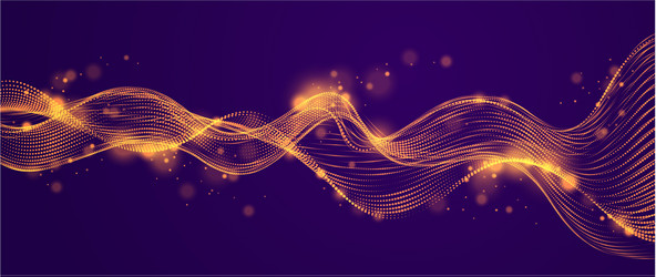 Dynamic Particle Sound Wave vector image