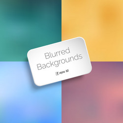 smooth abstract colorful backgrounds set vector image