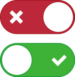 Toggle Switch Icon - On/Off vector image
