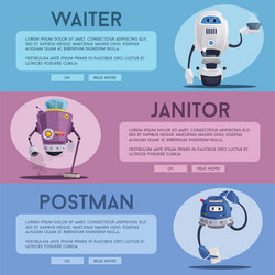 robot characters technology future vector image