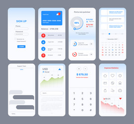 web page templates app design for user easy vector image