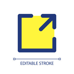 resize pixel perfect rgb color ui icon vector image