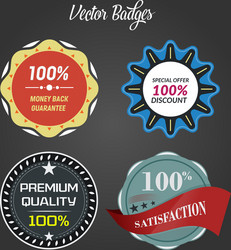 Badges design vector