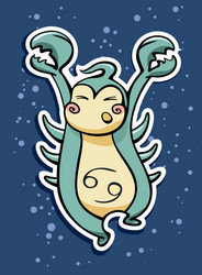 zodiac sign cancer Vector Image