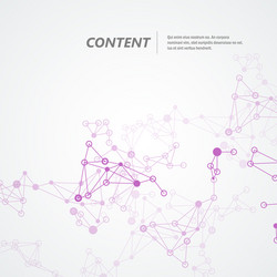 abstract connection science and technology vector image