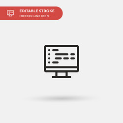 coding simple icon symbol vector image