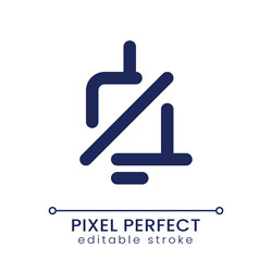 mute notification sound pixel perfect linear ui vector image