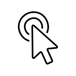 cursor icon click vector image