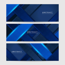 Abstract Dark Blue Cover Template Background Vector Image