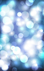 Multicolored blurry bokeh on a dark background vector