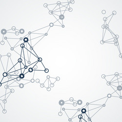 connection pattern with dynamic lines vector image