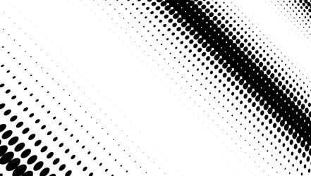 halftone pattern with black dots arranged vector image
