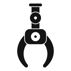 robotic arm gripper holding using artificial vector image