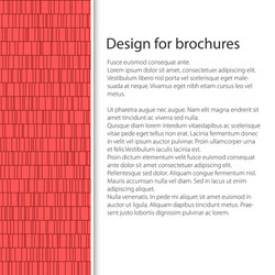 cover design with seamless pattern vector image