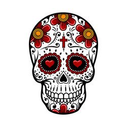 Day of the Dead Sugar Skull Vector Image