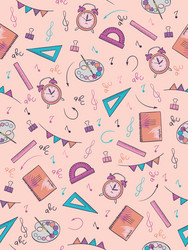 School pattern design Royalty Free Vector Image