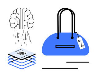 artificial intelligence and technology integration vector image