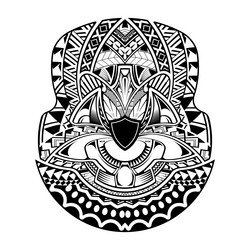 Polynesian Tribal Circle Tattoo Vector Image