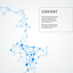 Connection pattern with dynamic lines vector