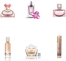 Perfume icons set 2 Royalty Free Vector Image - VectorStock