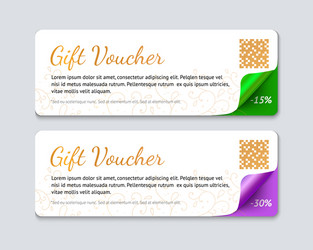 Gift voucher template realistic vector