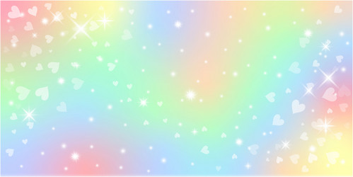 Rainbow fantasy background holographic vector