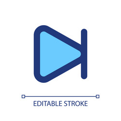 skip next button pixel perfect rgb color ui icon vector image