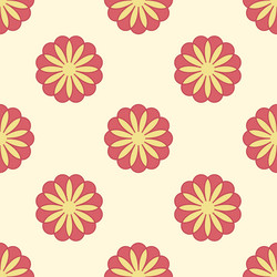 a pattern of red flowers in an abstract style vector image