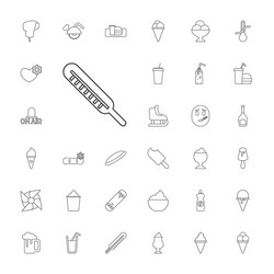 Cold icons Royalty Free Vector Image - VectorStock