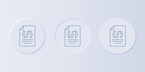 grey binary code icon isolated on background vector image