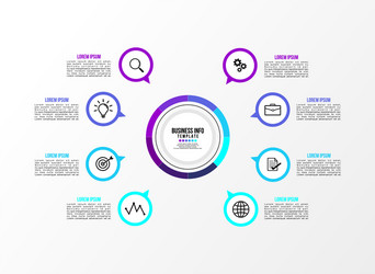 infographic design template with options steps vector image