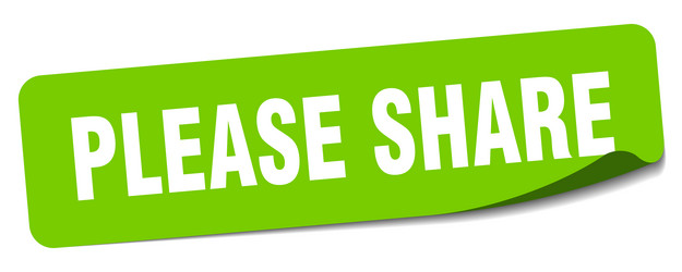 Share sticker share label Royalty Free Vector Image