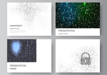Abstract Binary Code Layout vector image