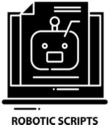 Robotic Script Icon - AI & Digital vector image