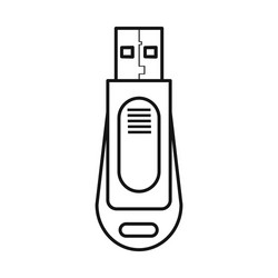 usb and memory symbol web vector image