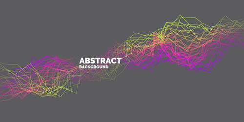 abstract background with dynamic waves vector image