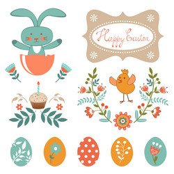 beautiful easter collection Vector Image