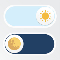 concept of gadget interface switch to day vector image